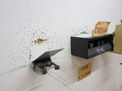 Umbaubeispiel-8 Umbau, Schießstand, Lattung, Leiter, Kunststoff, Glänzend Rückwand
